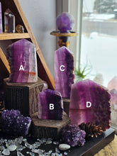 Load image into Gallery viewer, Natural Lavender Fluorite Crystal Towers
