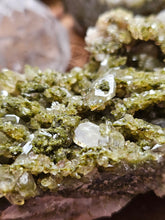 Load image into Gallery viewer, Raw Epidote Forest Fairy Quartz Crystal Clusters
