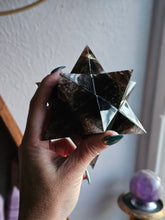 Load image into Gallery viewer, Smokey Quartz Asteroid Stellated Merkabah Crystal Star
