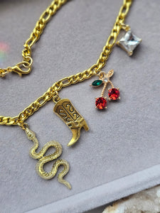 Rhinestone Cowgirl Charm Necklace