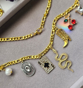 Rhinestone Cowgirl Charm Necklace