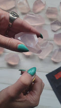 Load and play video in Gallery viewer, Genuine Mozambique Rose Quartz Free Forms
