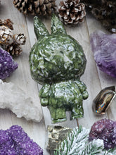 Load image into Gallery viewer, XL Serpentine Gemstone Carved Labubu
