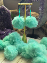 Load image into Gallery viewer, Fluffy Puff Faux Mink Fur Earrings
