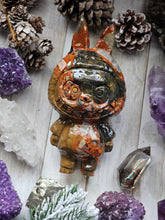 Load image into Gallery viewer, XL Picasso Jasper Gemstone Carved Labubu
