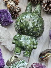 Load image into Gallery viewer, XL Serpentine Gemstone Carved Labubu
