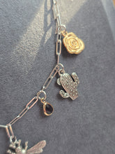 Load image into Gallery viewer, BeeYoutiful Silver Charm Necklace

