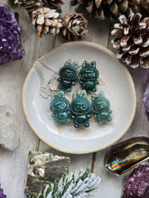 Load image into Gallery viewer, Guatemalan Jade Carved Labubu Pendant Necklace
