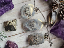 Load image into Gallery viewer, Deluxe XL Chunky Crystal Antique Silver Pendants
