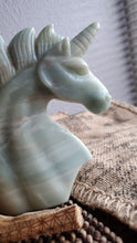 Load image into Gallery viewer, Natural Carved Amazonite Unicorn Spirit Animal

