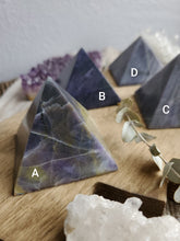 Load image into Gallery viewer, Mexican Deep Purple &quot;Morado&quot; Opal Pyramids

