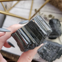 Load image into Gallery viewer, Raw + Protective Black Tourmaline
