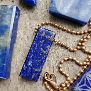 AAA Lapis Lazuli Pendant on Antique Copper