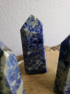 Natural Blue Sodalite Pillars