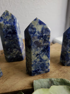 Natural Blue Sodalite Pillars