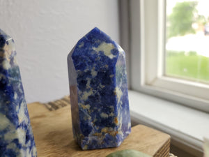 Natural Blue Sodalite Pillars