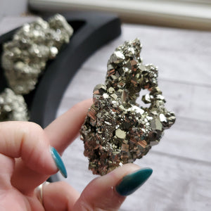 Natural Chunky Pyrite Clusters