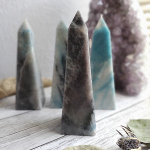 Natural Trolleite Gemstone Obelisks
