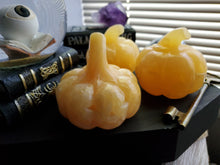 Load image into Gallery viewer, Orange Calcite Carved Halloween Crystal Pumpkin
