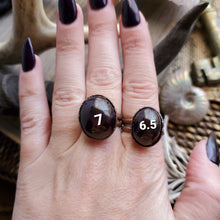 Load image into Gallery viewer, Star Garnet Electroformed Statement Ring
