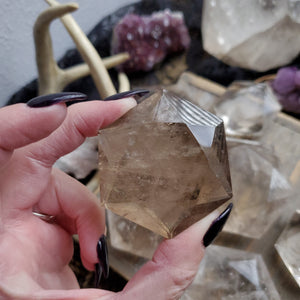 Natural AAA Smokey Quartz Hexagon Crystals