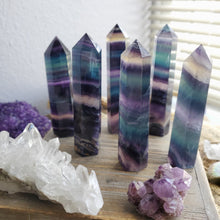 Load image into Gallery viewer, AAA Rainbow Fluorite Crystal Towers
