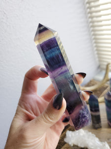 AAA Rainbow Fluorite Crystal Towers