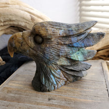 Load image into Gallery viewer, Natural Hand Carved Labradorite Eagle
