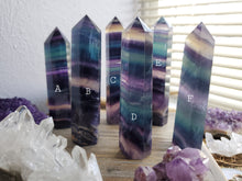 Load image into Gallery viewer, AAA Rainbow Fluorite Crystal Towers
