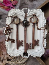 Load image into Gallery viewer, &quot;Key to Happiness&quot; Electroformed Skeleton Key Necklace

