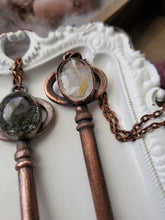 Load image into Gallery viewer, &quot;Key to Happiness&quot; Electroformed Skeleton Key Necklace
