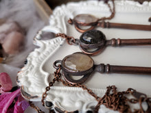 Load image into Gallery viewer, &quot;Key to Happiness&quot; Electroformed Skeleton Key Necklace
