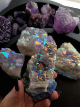Load image into Gallery viewer, Raw Amethyst Aura Crystal Clusters
