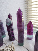 Load image into Gallery viewer, AAA Magenta Fluorite Crystal Towers
