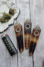 Load image into Gallery viewer, Yellow Fluorite Crystal Pipe
