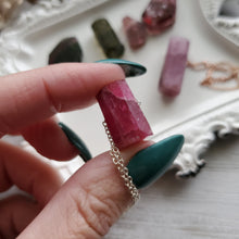 Load image into Gallery viewer, AAA Watermelon Tourmaline Simple Crystal Pendants
