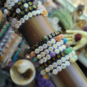 Bespoke Gemstone Crystal Diffuser Mala Bracelets