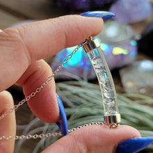 Load image into Gallery viewer, Floating Diamond Vial Crystal Necklace
