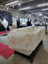 Load image into Gallery viewer, Brazilian Quartz Crystal Bathtub on a Stand
