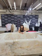 Load image into Gallery viewer, Brazilian Quartz Crystal Bathtub on a Stand
