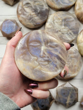 Load image into Gallery viewer, Genuine Sunstone Moonstone SunMoon Faces
