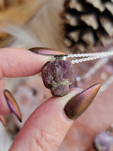 Load image into Gallery viewer, Raw Chunky Ruby Simple Pendants
