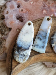 Dendritic Opal Merlinite Gemstone Pendant