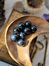 Load image into Gallery viewer, Natural Blue Tigers Eye Hawk Eye Sphere Necklace
