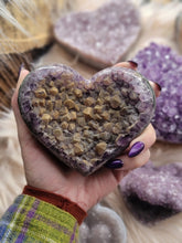 Load image into Gallery viewer, Natural Amethyst Crystal Hearts
