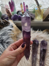 Load image into Gallery viewer, Vogel Manifestation Amethyst Crystal Wand
