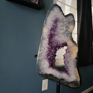 Dreamy Display Amethyst Crystal Portal on Stand