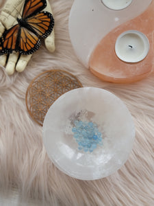 Mini High Grade Aquamarine Crystal Crescent Spheres