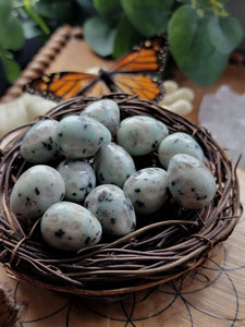 Kiwi Jasper Mini Gemstone Eggs