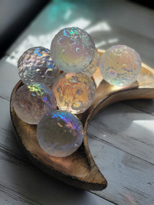 Rainbow Angel Aura Quartz Full Moon Crystals